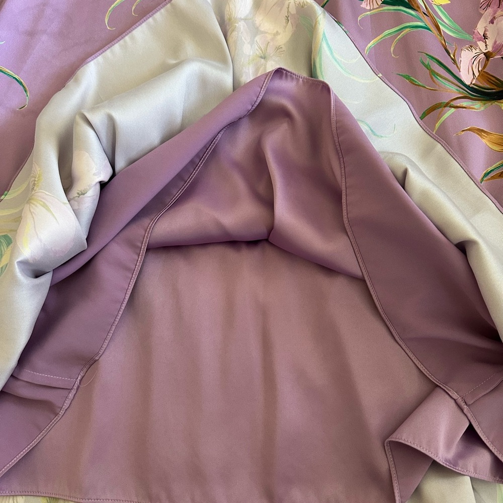 Kobi Halperin Trace Floral Dress Purple Size M READ - Picture 9 of 11